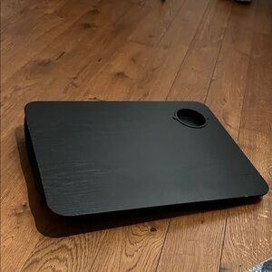 Black Lap Desk with Cup Holder